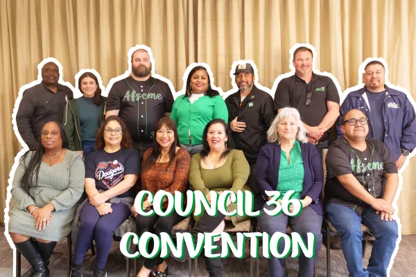 Photo of newly elected executive board and trustees