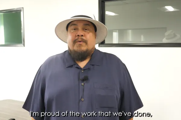 Screenshot of interview