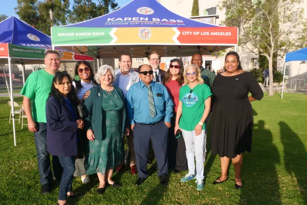 Group photo from Mayor Bass City of the State Address