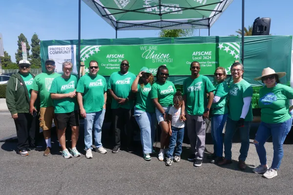 AFSCME District Council 36 staff at Hawaiian Gardens Parade
