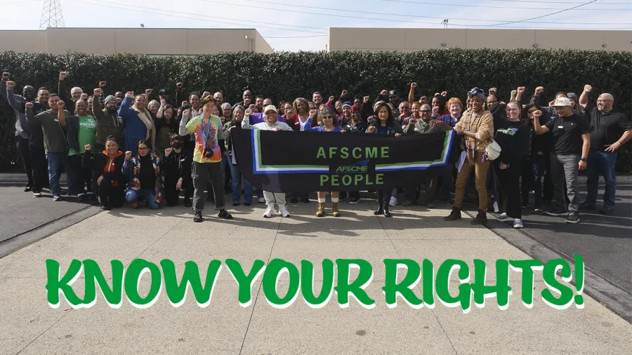 Group photo of attendees from the Know Your Rights training on February 8, 2025