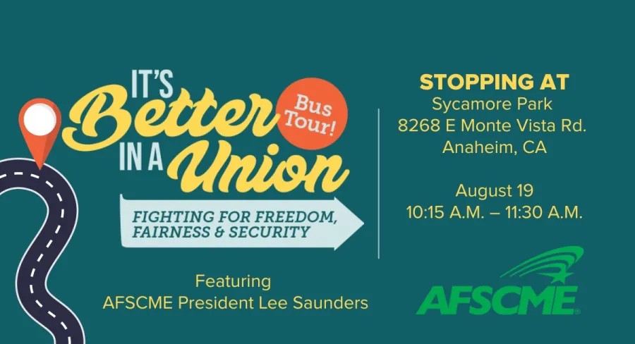 Flyer for the It's Better in a Union tour