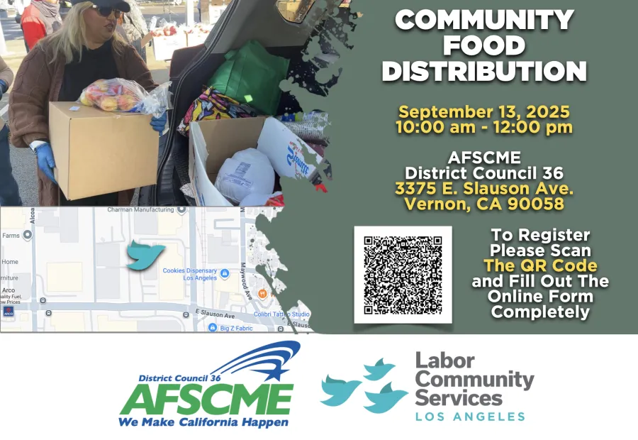 Food distribution flyer