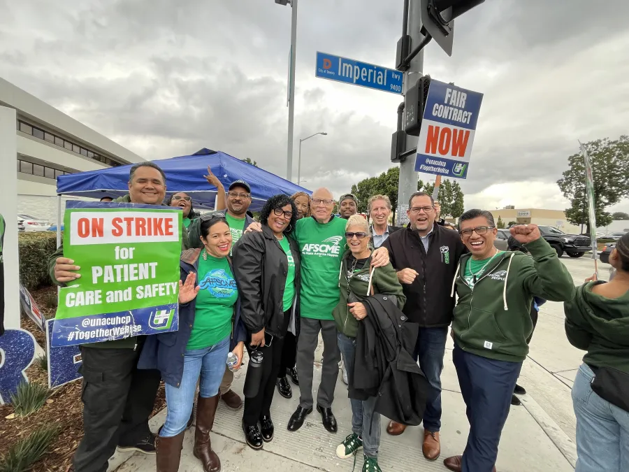 Photo of Council 36 at UNAC/UHCP strike rally
