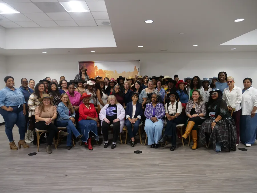 Group photo from women's empowerment brunch