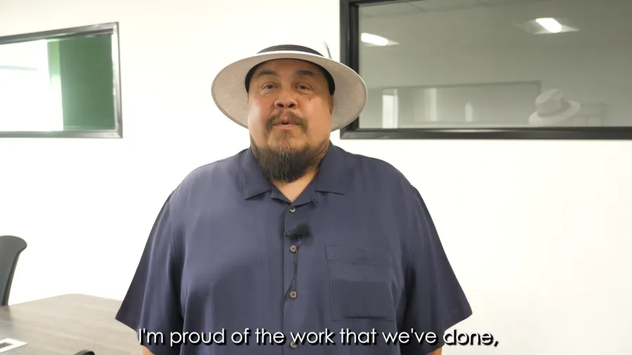 Screenshot of interview