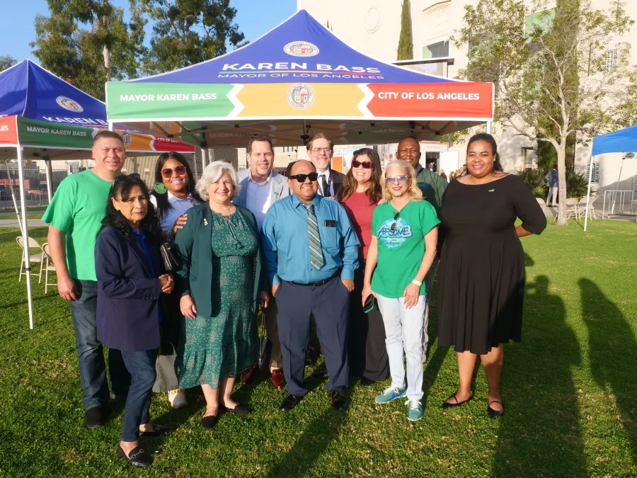 Group photo from Mayor Bass City of the State Address