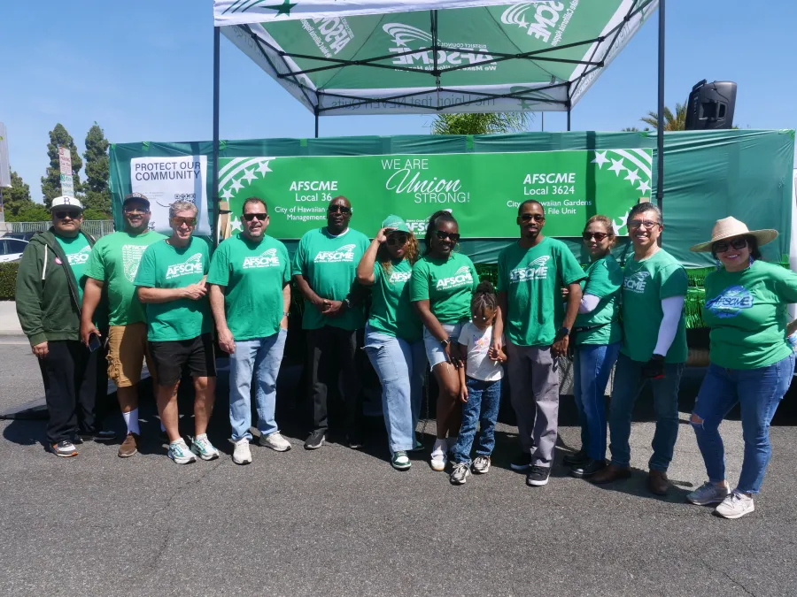 AFSCME District Council 36 staff at Hawaiian Gardens Parade