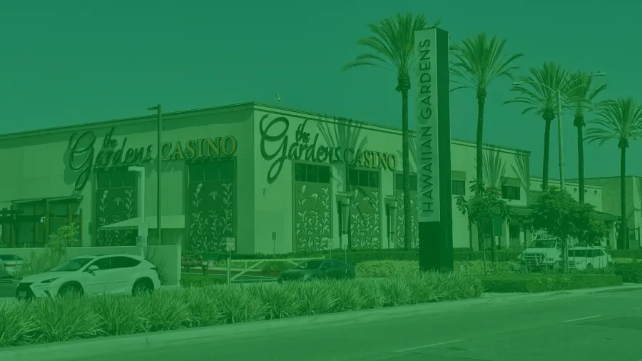 Photo of the Gardens Casino in the City of Hawaiian Gardens.