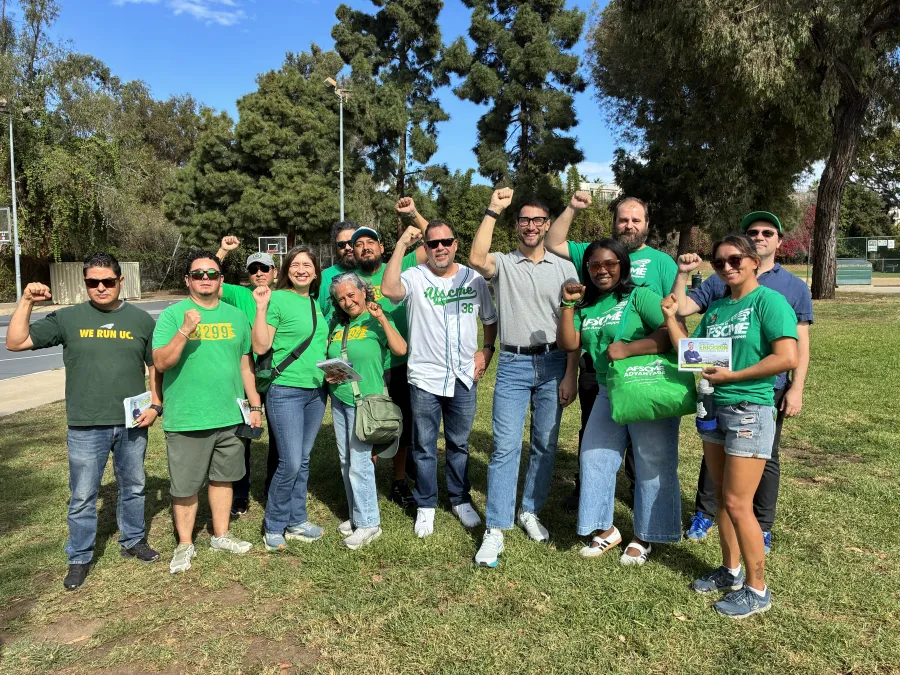 Group of AFSCME Members with John Erickson