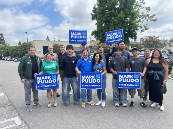 Volunteers for canvassing for Mark Pulido